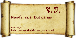 Neményi Dulcinea névjegykártya
